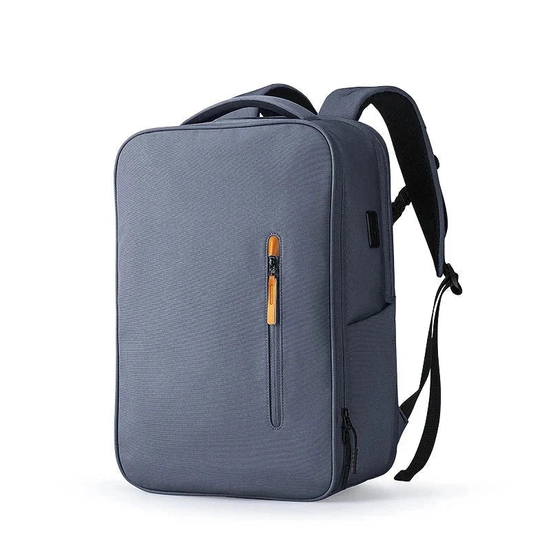 Sac à dos gris imperméable avec sangle pour valise