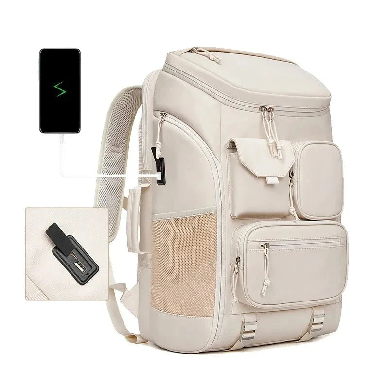 Sac à dos fermé, bretelles ergonomiques et tissu résistant