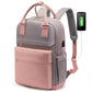 Sac à dos rose élégant avec détails en cuir