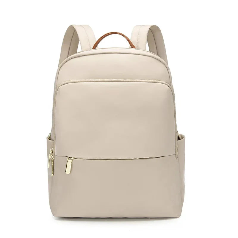 Sac à dos beige avec design chic et pratique