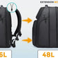 Sac à dos avec sangle trolley pour fixation sur valise