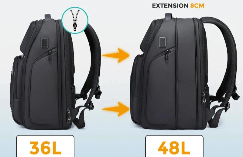 Sac à dos avec sangle trolley pour fixation sur valise