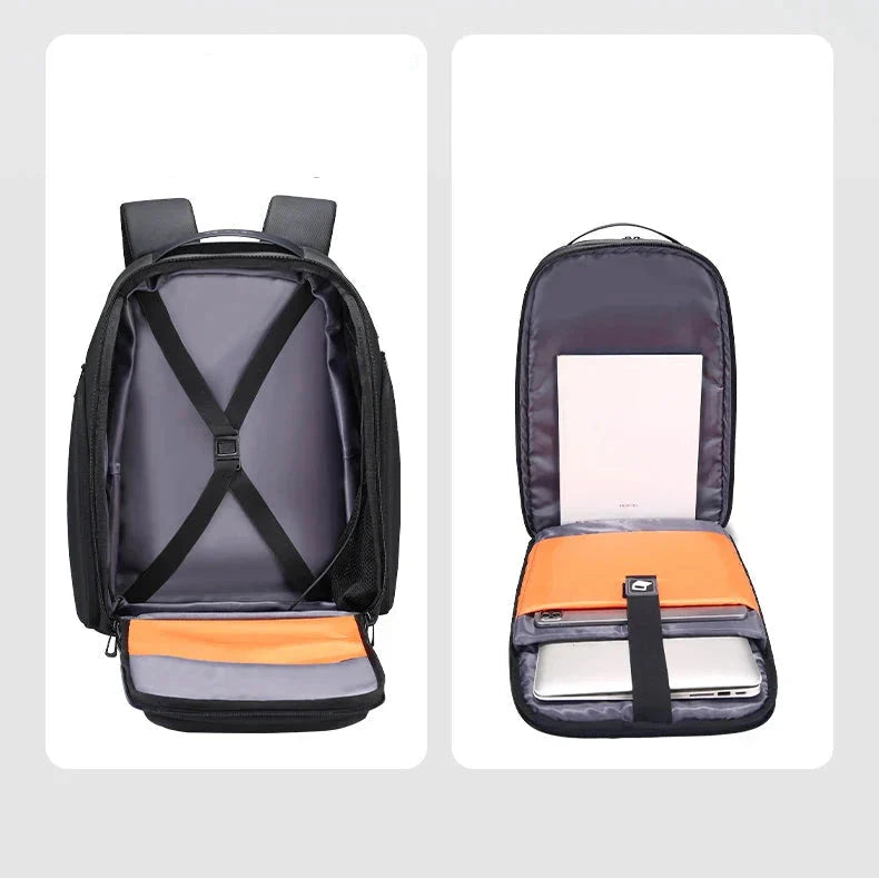 Compartiment principal du sac à dos avec espace pour accessoires