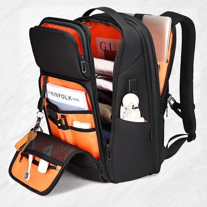 Sac à dos noir avec compartiment pour ordinateur portable