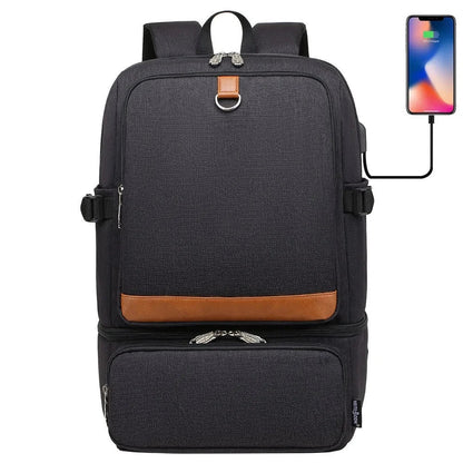Version noire du sac à dos, élégante et polyvalente