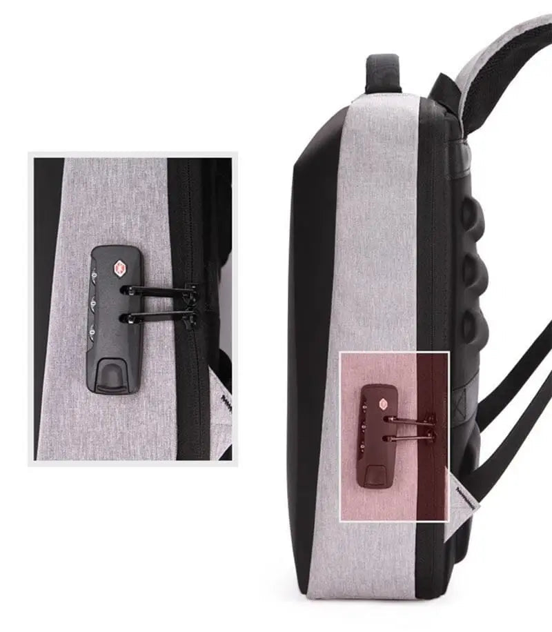 Sac à dos sécurisé avec serrure à code et coque rigide