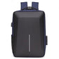 Sac à dos bleu avec compartiments pour ordinateur portable