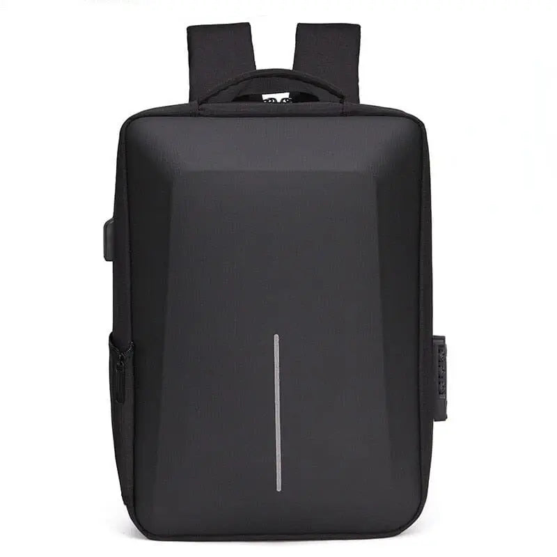 Sac à dos noir avec coque rigide et bretelles ajustables