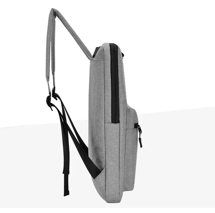 Sac à dos ultra-fin gris avec compartiment pour ordinateur