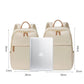 Sac à dos femme, vue de dessus, organisation intérieure visible
