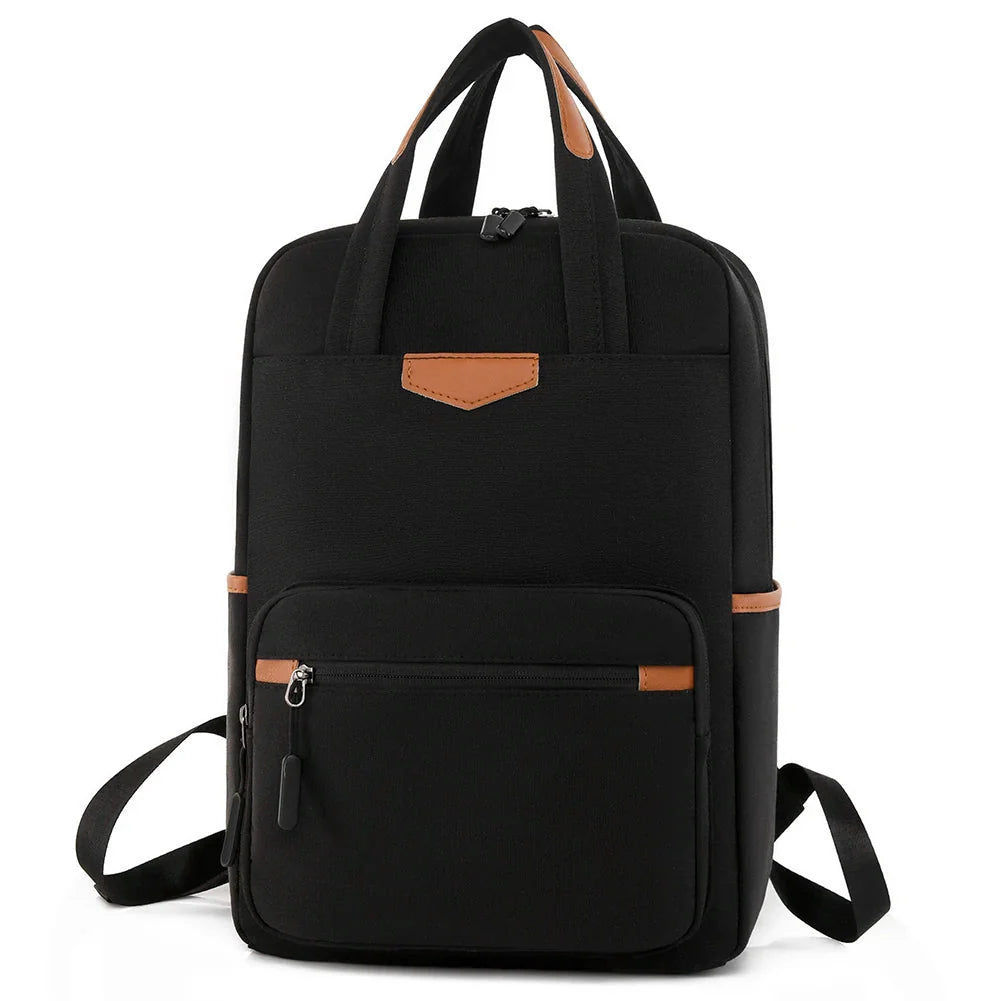 Vue de face d'un sac à dos élégant pour ordinateur