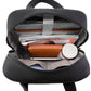 Sac à dos ouvert montrant le compartiment pour ordinateur portable
