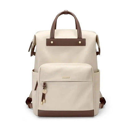 Sac à dos beige avec design minimaliste et intemporel