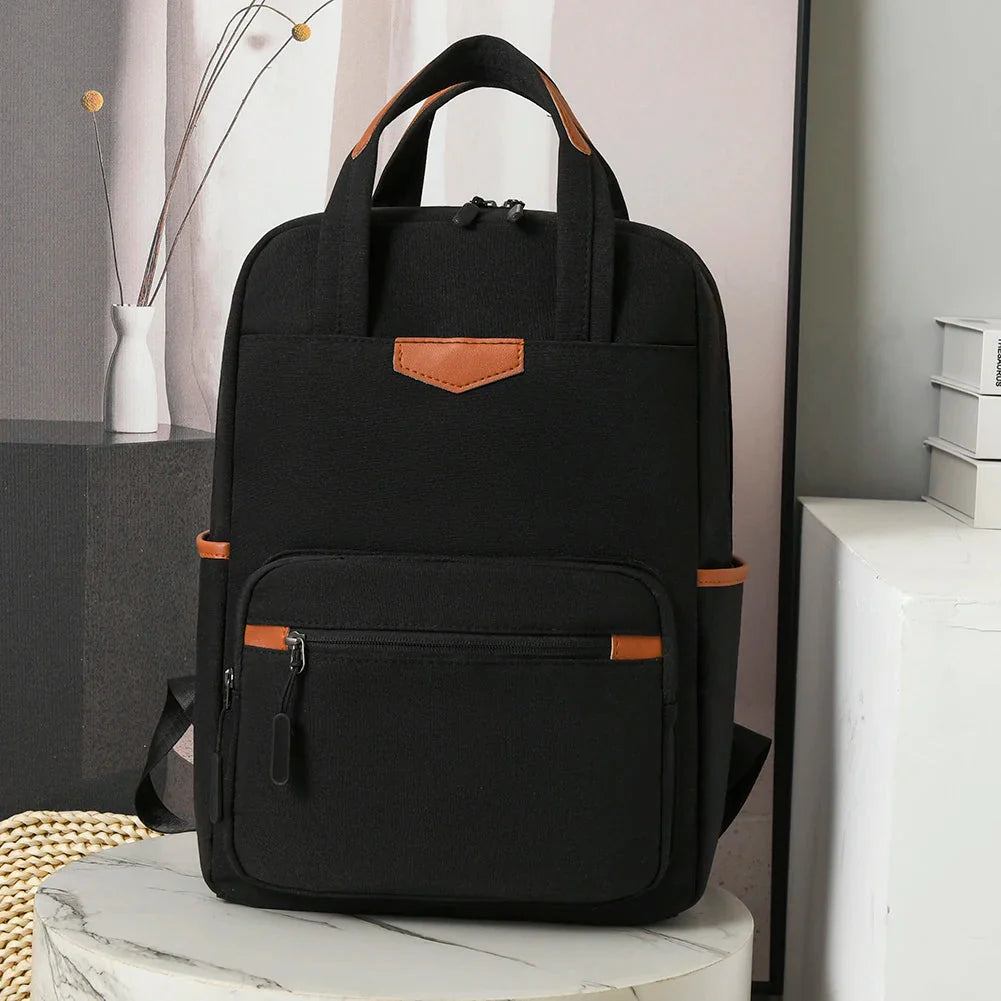 Sac à dos noir chic avec finition raffinée