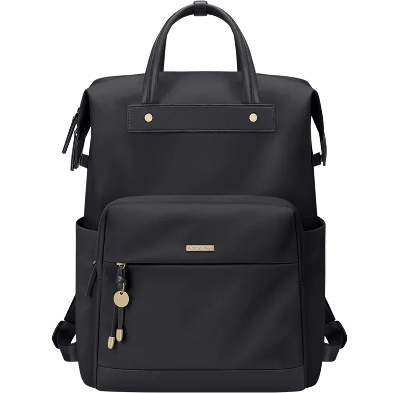 Sac à dos noir avec poignée élégante et résistante