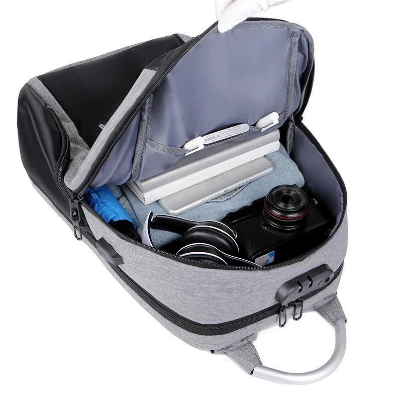 Sac à dos avec bandes réfléchissantes pour sécurité nocturne