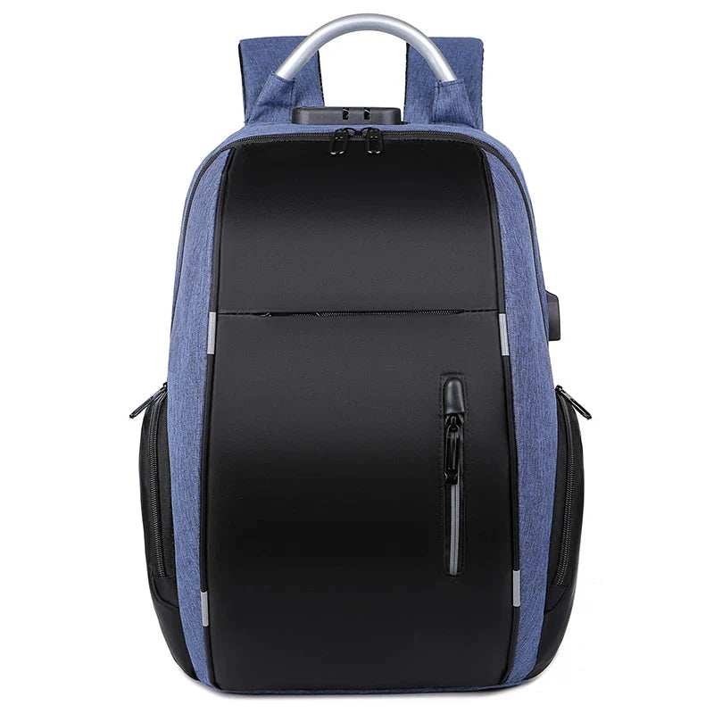 Sac à dos bleu marine avec design fonctionnel et moderne