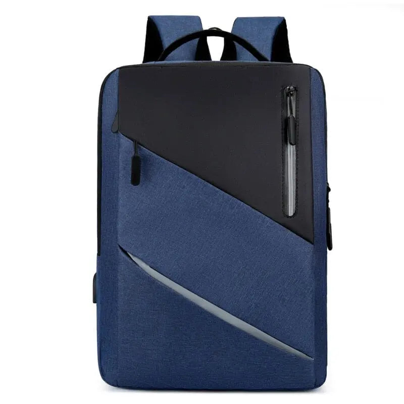 Sac à dos bleu marine, design moderne et professionnel