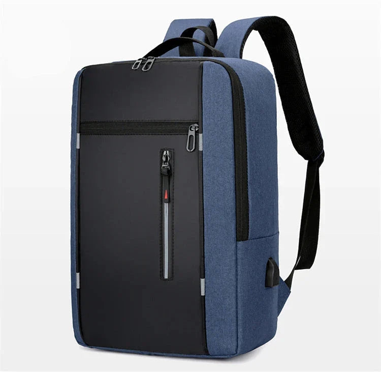 Sac à dos bleu marine avec finition imperméable