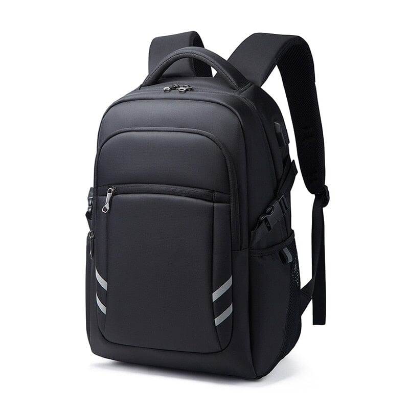 Sac à dos noir avec design moderne et fonctionnel