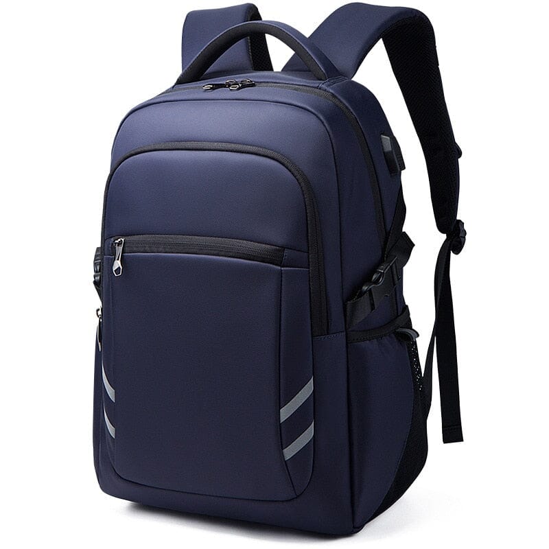 Sac à dos rouge avec port USB et sortie écouteurs intégrés
