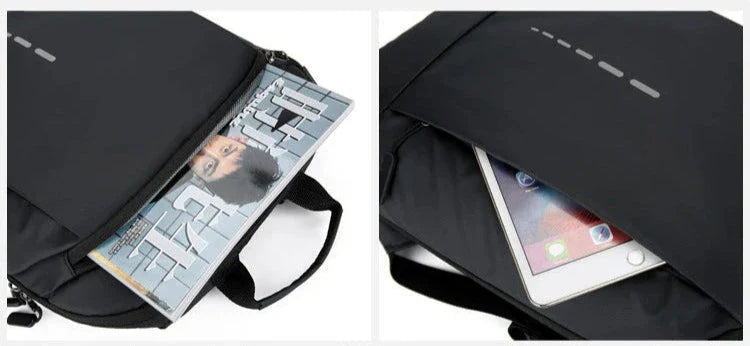 Vue arrière du sac à dos avec bretelles ajustables et ergonomiques