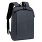 Sac à dos gris avec compartiments multiples pour organisation
