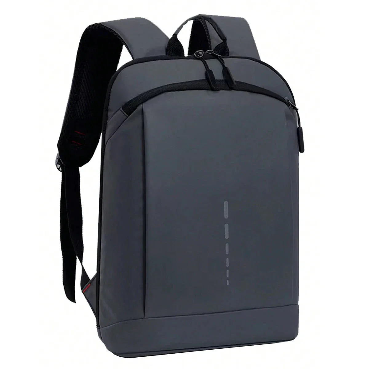 Sac à dos gris avec compartiments multiples pour organisation