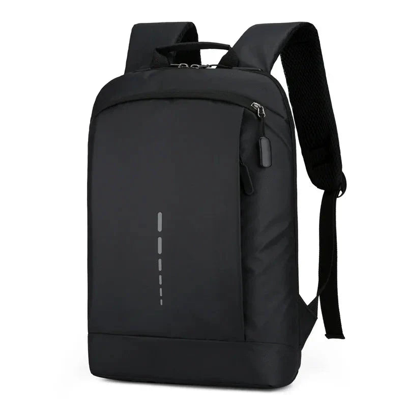 Sac à dos noir, idéal pour professionnels et étudiants