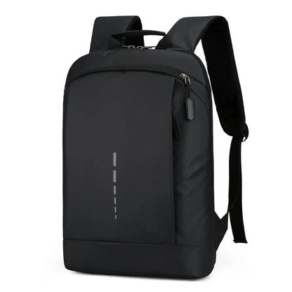 Sac à dos noir, idéal pour professionnels et étudiants