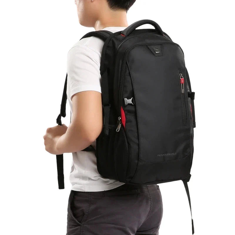 Sac à dos en nylon avec bretelles épaissies et ajustables