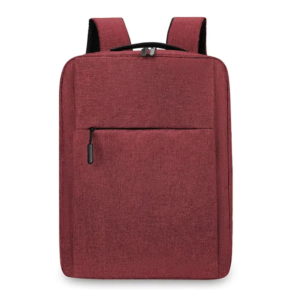 Sac à dos rouge avec compartiments pour documents