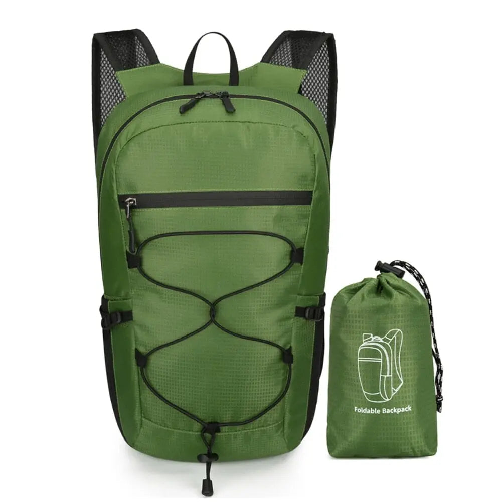 Sac à dos vert, matière oxford, résistant à l'eau