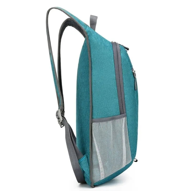 Sac à dos plié, facile à transporter, couleur noire