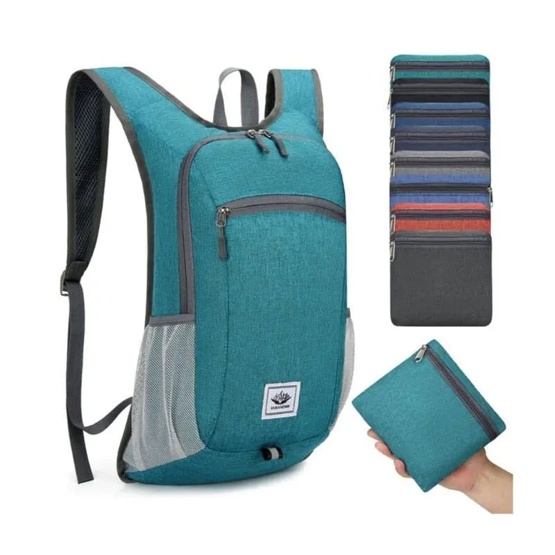 Vue arrière du sac à dos, tissu résistant à l'eau