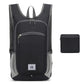 Sac à dos noir, plié, facile à ranger