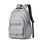 Sac à dos gris avec dos respirant et compartiment pour ordinateur