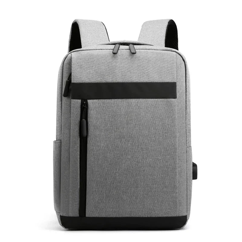 Sac à dos gris avec design sobre et professionnel