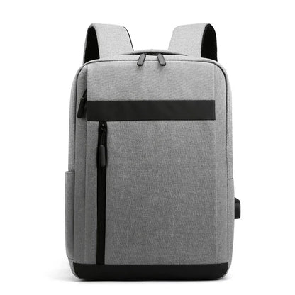 Sac à dos gris avec design sobre et professionnel