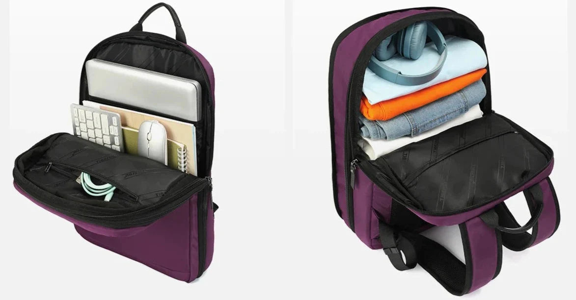 Sac à dos avec sangle pour valise et tissu résistant