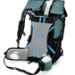 Vue arrière du sac à dos, confort optimal en randonnée
