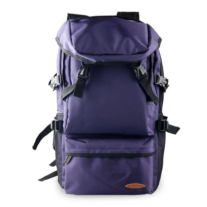 Sac à dos violet avec poches extérieures multiples