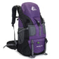 Version violette du sac à dos, détails des coutures