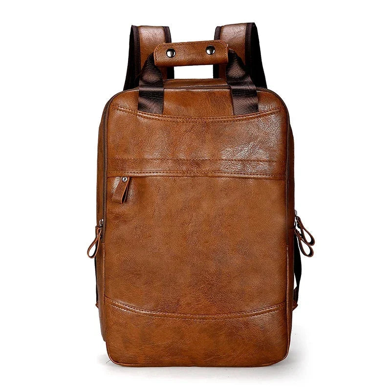 Vue arrière du sac à dos rétro avec bretelles rembourrées