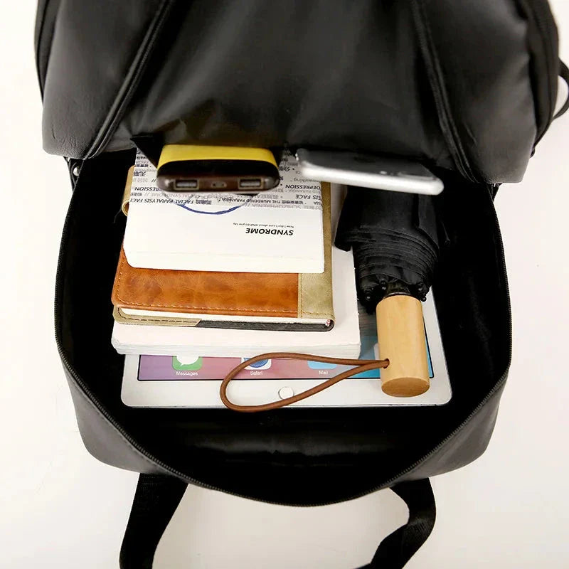 Sac à dos rétro vintage avec poches et fermetures éclair