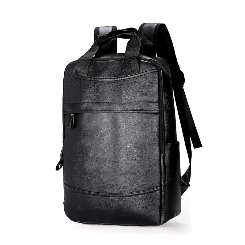 Sac à dos rétro noir élégant avec finitions soignées