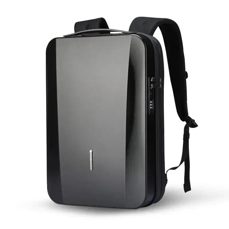 Sac à dos noir avec fermeture sécurisée et poches multiples