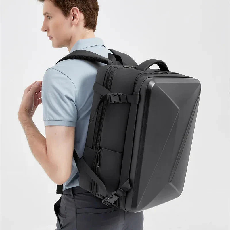 Vue de profil du sac à dos avec design plat