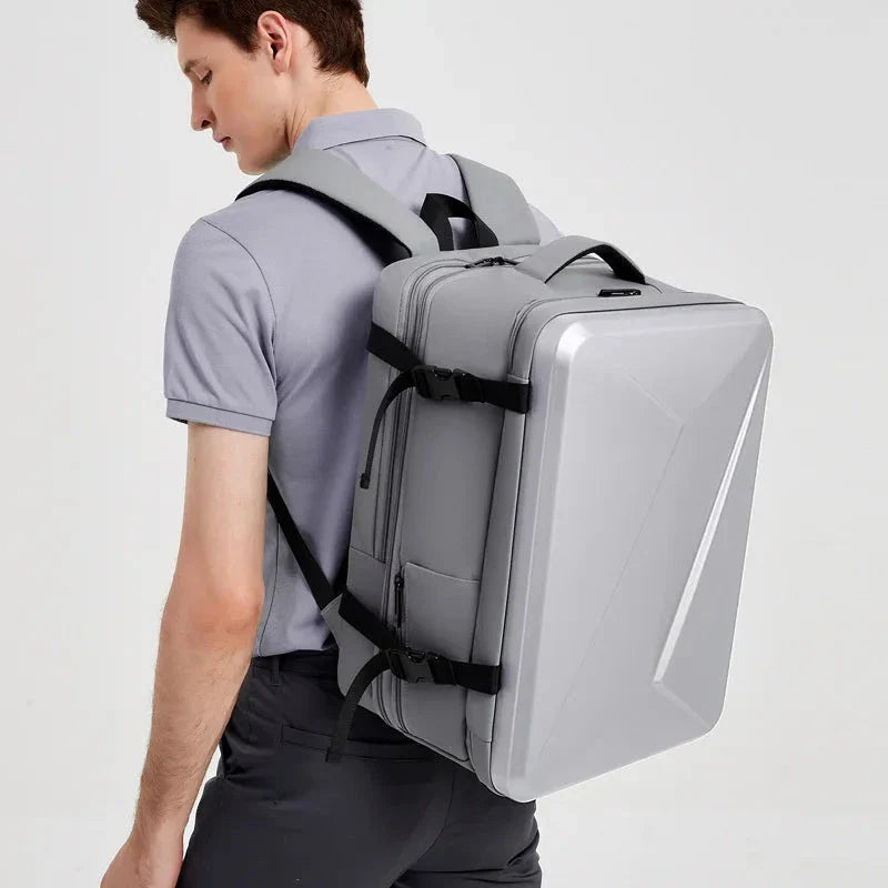 Sac à dos rigide avec port USB et coque en ABS