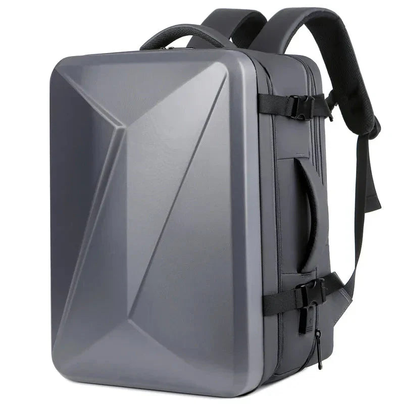 Sac à dos anthracite avec compartiments multiples